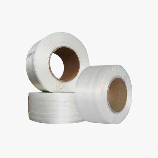 உயர் தரமான கலப்பு தண்டு பட்டா சரக்கு பிளாஸ்டிக் ஸ்ட்ராப்பிங் ES50P க்கு வெள்ளை தண்டு